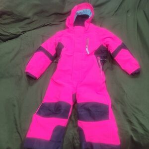 Killtec Pink Ski Snowsuit Sz 1 year 2 year Pink Black Hooded
